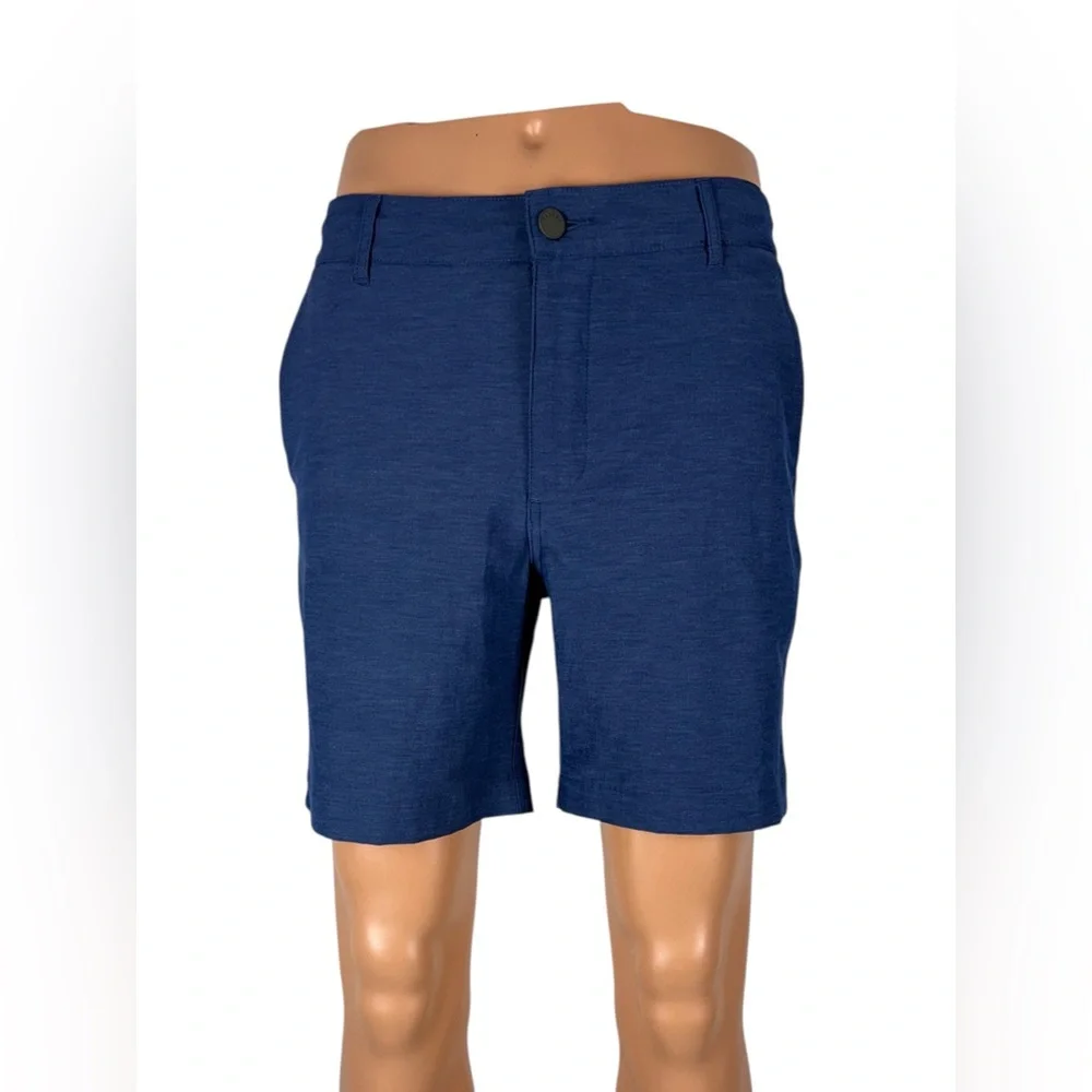 Faherty Mens 30 All Day Shorts Blue Stretch Drawstring Golf Athletic Beach EUC